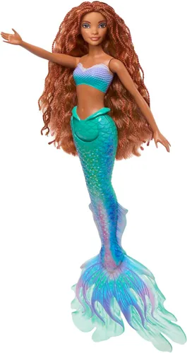 Miniatura 6 de Mattel Disney Toys, muñeca Ariel Fashion con traje exclusivo, inspirada en la película de La Sirenita de Disney