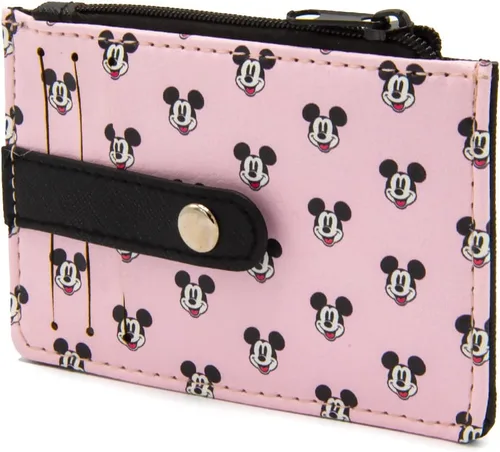 Miniatura 10 de Buckle-Down, Disney, cartera para mujer con 3 ranuras para tarjetas, 1 cremallera para monedas, 1 ranura para identificación con ventana, 4.5 x 3.0