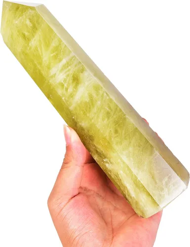 Miniatura 21 de AMOYSTONE Obelisco de Piedra de Sangre Africana Varita de Cristal Curativo Grande Torre Columna Facetada de 6 Lados Reiki Chakra Meditación Terapia