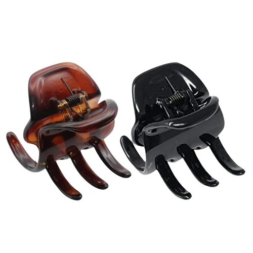 Miniatura 10 de Parcelona Pinzas para el cabello de celuloide de celuloide francés clásico grande de 2 pulgadas, pinzas de garra para el pelo de las mujeres, hechos