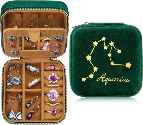 Parima Regalos personalizados para mujeres y niñas Joyero de viaje Constellation Joyero de viaje para niñas Regalos únicos para mujeres,
