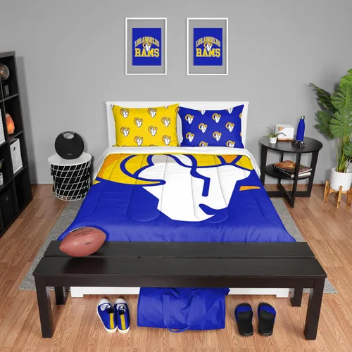 Miniatura 25 de FOCO Unisex-Adult NFL Team Logo Bed in a Bag Comforter Bedding 3-Piece Set