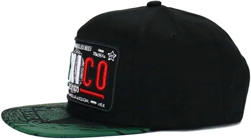 Miniatura 4 de Gorra de béisbol de algodón con diseño de placa de automóvil de los Estados de México