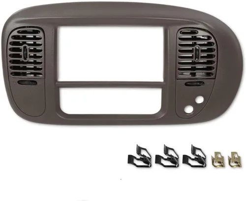 Miniatura 9 de Conjunto de bisel para panel de radio del salpicadero central compatible con Ford F-150 Expedición 97-03 Radio salpicadero central bisel panel