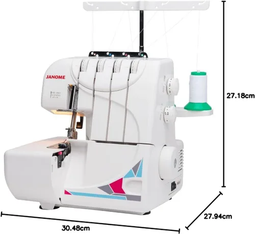 Miniatura 11 de Janome MOD-8933 Serger con Roscado Lay-In, 3 y 4 Roscas Convertible con Alimentación Diferencial