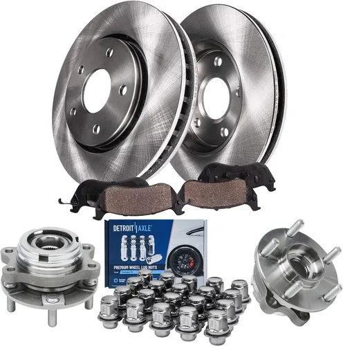 Miniatura 31 de Detroit Axle - Rotores de freno para Ford Mustang 2015 2016 2017 2018 2019 2020 2021 2022 2023 Rotores de freno de disco 2016 2017 2018 2019