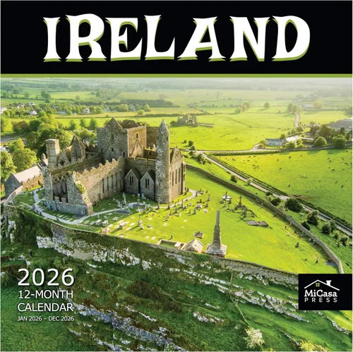 Miniatura 14 de MICASA PRESS European Destinations - Calendario de pared 2026 de 12 meses 12 x 24 pulgadas abierto Papel grueso y resistente Regalar