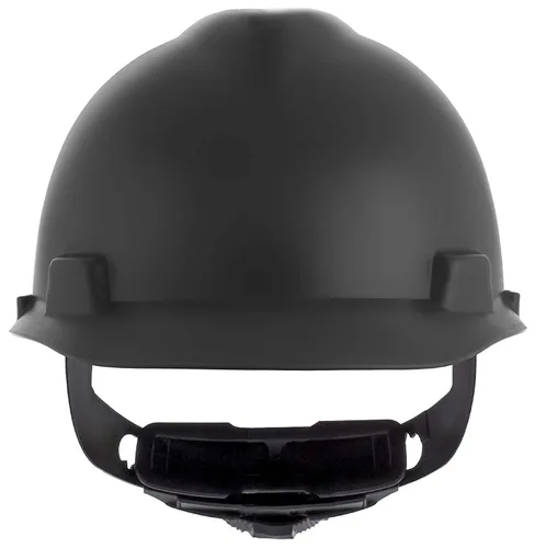 MSA 10203092 V-Gard - Casco de seguridad estilo gorra, con suspensión de trinquete Fas-Trac III, carcasa de polietileno, protección contra impactos