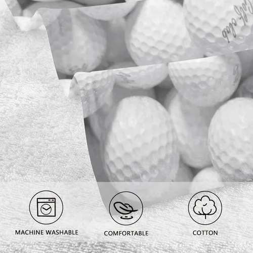 Miniatura 4 de Juego de 2 toallas de algodón blancas para baño, deportes, cocina, toallas de mano suaves y absorbentes, 16 x 28 pulgadas