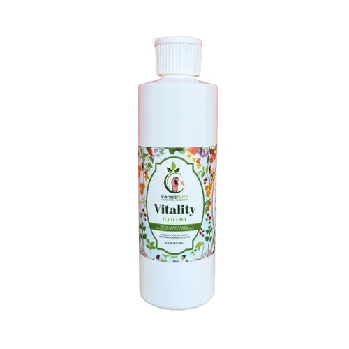 VermisTerra Vitality - Alimento para plantas de interior y plantas de interior, fertilizante equilibrado de la madre tierra, orgánico, esquejes de