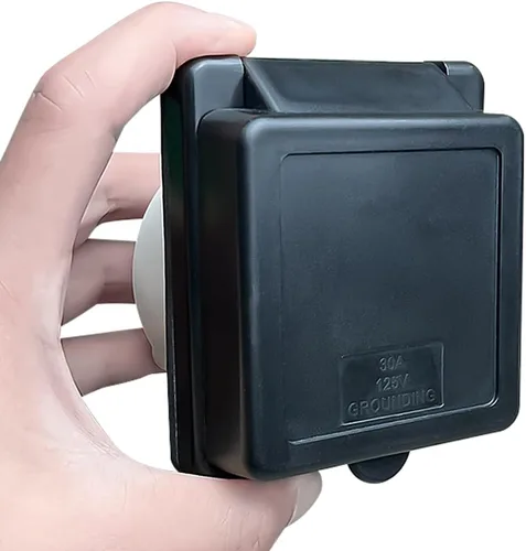 Miniatura 6 de Malxs Entrada de Alimentación de Costa para RV de 30 Amperios 125 Voltios, NEMA L5-30P Enchufe de Bloqueo Giratorio de 30 Amperios para RV Camper