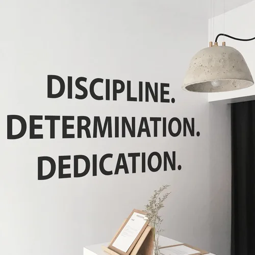 Miniatura 16 de Calcomanía motivacional e inspiradora para pared de oficina, citas de vinilo para negocios, trabajo en equipo, palabras y decir decoración positiva