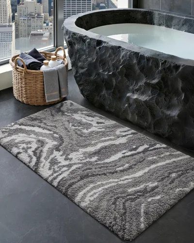 Miniatura 18 de DEXI Alfombra de baño de 17 x 30 pulgadas, suave y absorbente, antideslizante, lavable a máquina, alfombra de baño para suelo de ducha, bañera, Beige