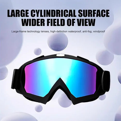 Miniatura 8 de Gafas de motocicleta con máscara facial, resistentes al viento, gafas de esquí de carreras de motocross, gafas protectoras de seguridad