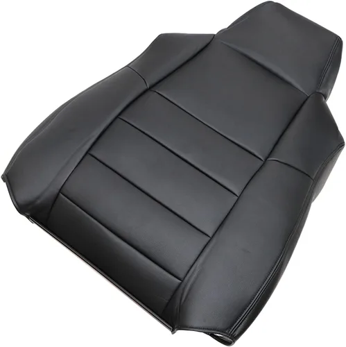 Miniatura 4 de GXARTS Funda de asiento de cuero de repuesto para parte superior del lado del conductor, color negro, compatible con Ford F-250 F-350 F-450 F-550