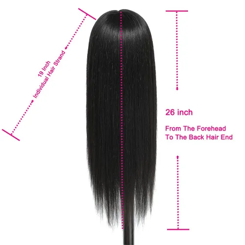 Miniatura 3 de NAYOO Cabeza de maniquí con cabello y soporte, maniquíes de cabello 60% real para practicar, cabezas de maniquí de cosmetología para práctica