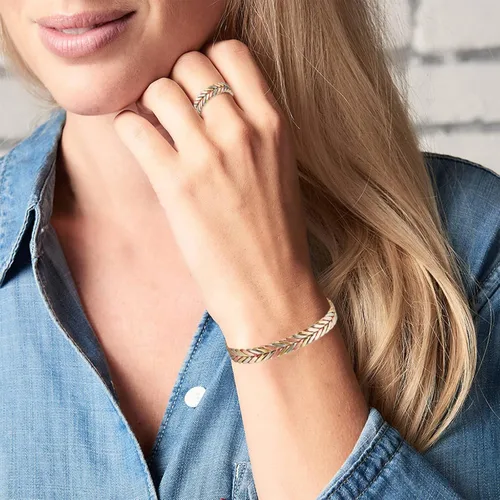Miniatura 7 de Pulsera de cobre para mujer, traje de cobre puro, ajustable, tres colores, trenza, magnética, regalo de joyería Fashsion (0932 2040)
