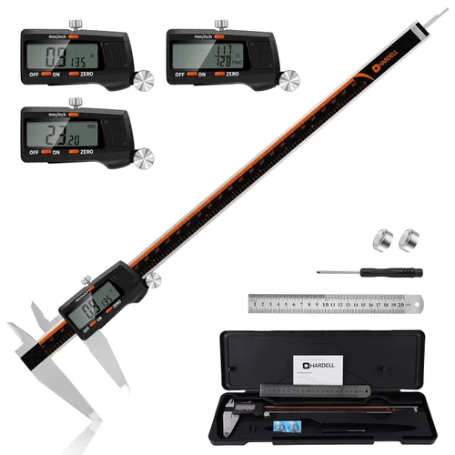 Miniatura 8 de HARDELL Calibrador Digital de 6 Pulgadas con Pantalla LCD Grande, Herramienta de Medición de Calibradores con Función de Apagado Automático