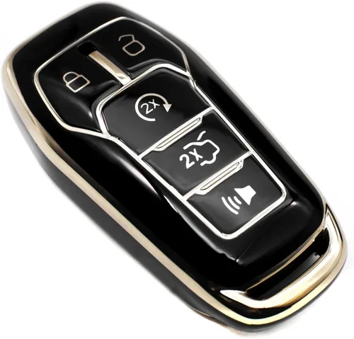 FEYOUN Funda para llavero compatible con Ford Fusion F-150 Edge Explorer Mustang Lincoln MKZ MKC TPU Funda Carcasa Protectora para llavero remoto