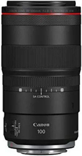 Canon RF100mm F2.8 L Macro es lente USM, lente teleobjetivo mediano, lente macro, compatible con cámaras sin espejo de la serie EOS R, negro