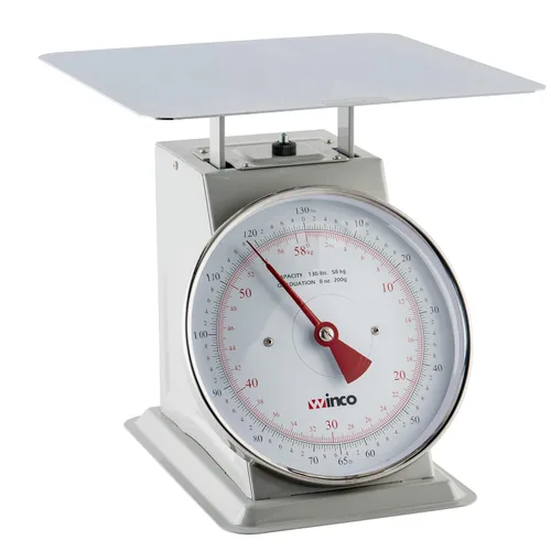 Miniatura 5 de Winco Escala de 40 libras/40.1 lbs con esfera de 8 pulgadas, mediana, blanca, acero