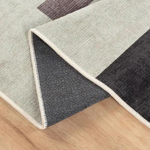 Miniatura 8 de Bloom Rugs Alfombra de pasillo lavable antideslizante de 12 pies – Beige/rosa moderno geométrico para entrada, pasillo, baño y cocina