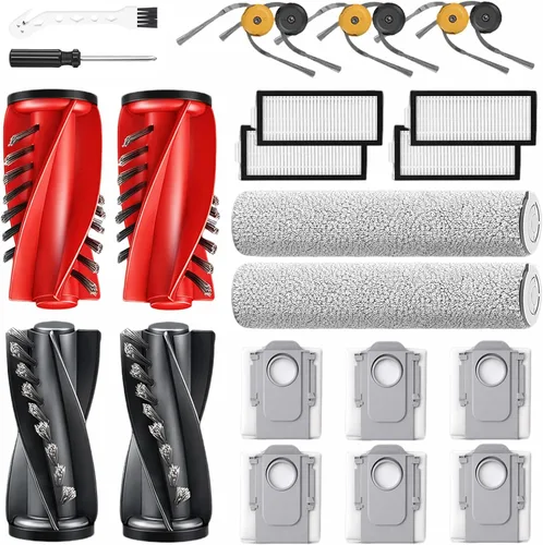 Miniatura 9 de Juego de 8 almohadillas de limpieza para aspiradora robot Roborock QV 35A/Saros 10R/Q Revo/Qrevo S/Qrevo Pro/Qrevo Plus/Qrevo Master/Qrevo