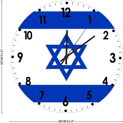 Miniatura 342 de Cheyan Reloj de pared con bandera de Canadá de 12 pulgadas, silencioso, sin tictac, de PVC, funciona con pilas, reloj redondo decorativo, regalo