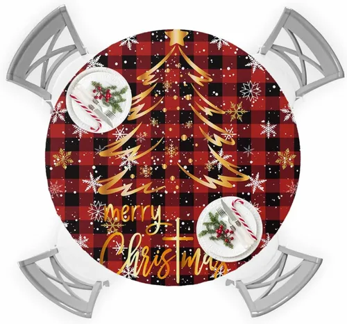 Miniatura 13 de Mantel redondo ajustable con diseño de huevos de Pascua de 36 a 44 pulgadas, bonito mantel colorido con borde elástico, manteles impermeables a