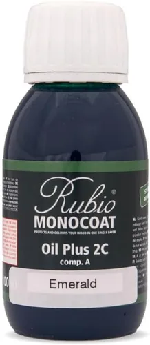 Miniatura 33 de Rubio Monocoat Muestra de Acabado de Aceite para Madera - Puro Aceite Plus Parte A Aceite de Linaza de Secado Rápido y Ecológico para Uso Pure