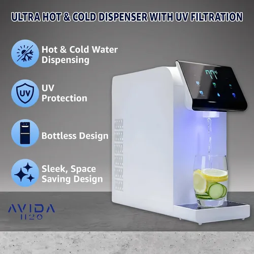 Miniatura 5 de Dispensador de agua caliente y fría ultra instantáneo, dispensador de agua sin botella, certificado WQA, filtración silenciosa de múltiples etapas +