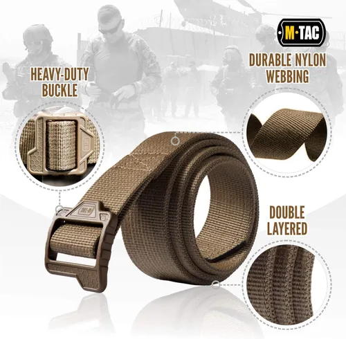 Miniatura 3 de M-Tac Cinturón táctico de doble servicio - Correa militar de nailon para uso general Cinturón Hebilla de plástico
