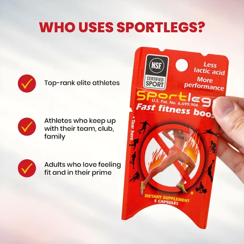 Miniatura 4 de SPORTLEGS Fast Fitness Boost Pre Workout para hombres y mujeres, suplemento de ácido láctico, combustible de resistencia deportiva, suplementos