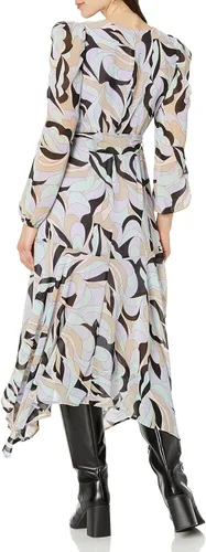Miniatura 4 de Calvin Klein Vestido cruzado de imitación para mujer