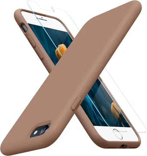 Miniatura 135 de Miracase Funda diseñada para iPhone 13, con protector de pantalla de vidrio templado, forro de microfibra suave antiarañazos, funda de goma