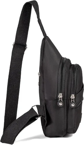 Miniatura 5 de EVANCARY - Mochila pequeña tipo bandolera para mujeres y hombres, mochila de pecho tipo bandolera para viajes, senderismo y actividades al aire