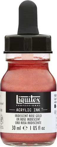 Miniatura 7 de Liquitex - Pintura acrílica profesional INK! Jarro de 1 onza, color blanco de titanio Bronce Rico Iridiscente