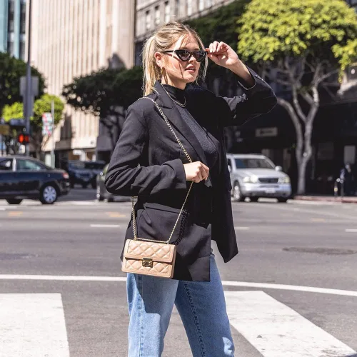 Miniatura 6 de SG SUGU Pequeño bolso cruzado acolchado, mini bolso de hombro de diseñador de moda, cartera de teléfono para mujer