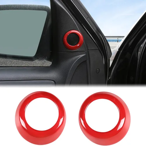 Miniatura 8 de Anillo de ajuste de cubierta de audio estéreo de sonido para puerta delantera interior de automóvil compatible con Toyota Tundra 2007-2021 Sequoia