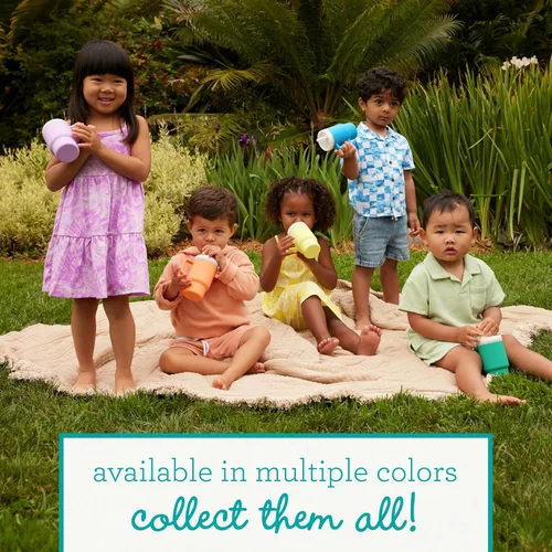 Miniatura 4 de Infantino Mi primer vaso – Adorables vasos en miniatura con pajita resistente a fugas y asa amigable para niños pequeños, fomenta la hidratación