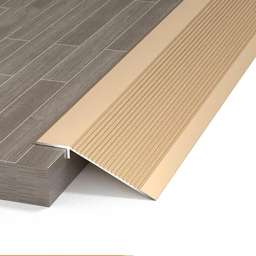 Miniatura 10 de Tiras autoadhesivas para cubrir el suelo, tira de umbral de transición de piso de aluminio de madera a azulejo, tira de puerta duradera y fácil
