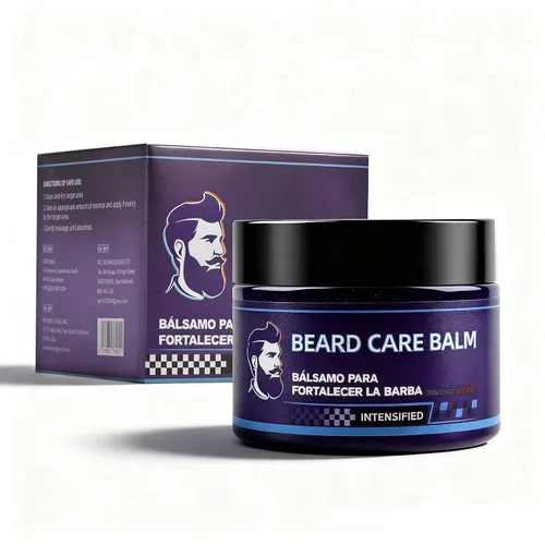 Bálsamo para barba para hombres, una fórmula nutritiva y fortalecedora enriquecida con extractos de plantas, haciendo que tu barba parezca más