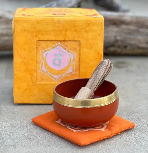 Miniatura 8 de Cuencos tibetanos con mazo y cojín (chakra corona)