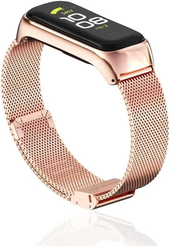 Miniatura 2 de Correa de metal para Samsung Galaxy Fit 2 Correa de reloj de repuesto (oro rosa Mian)