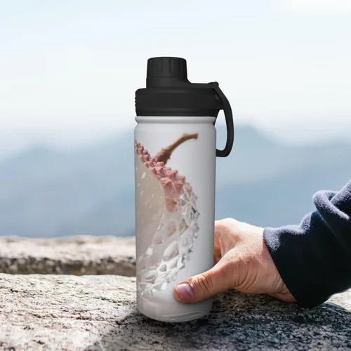 Miniatura 8 de litchi Printed Insulated Water Bottle, 18oz Stainless Steel Funny Travel Mug, Leakproof Hot & Cold for Sports, Gym, Hiking
