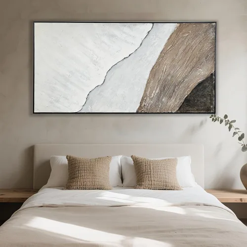 Miniatura 2 de Arte de pared enmarcado de playa, Cuadros para Sala Elegantes y Modernos Dormitorios, Pinturas grandes hechas a mano, Sala de estar, apartamento