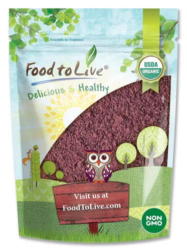 Food to Live Polvo de fruta de morera orgánica, 1.5 libras, sin OMG, de bayas secas crudas, sin sulfatos, veganas, a granel, ideal para hornear,