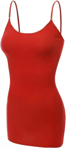 Miniatura 218 de Emmalise Camisola larga casual básica para mujer, con tirantes ajustables, top en capas