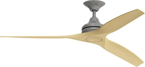 Miniatura 34 de Fanimation Spitfire - Ventilador de techo para interiores y exteriores de 60 pulgadas, níquel cepillado con cuchillas naturales