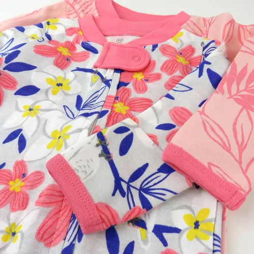 Miniatura 5 de HonestBaby Footed Sleep & Play Pajamas Organic Cotton for Infant Baby Girls (LEGACY)